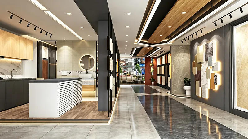 tile showroom design